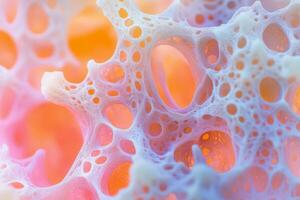A close up of a bubble of soap photo