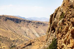 view of Noravank gorge near Noravank monastery photo