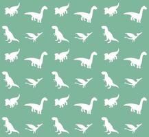 Seamless pattern of dinosaur vector