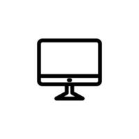Monitor icon. Computer monitor icon vector