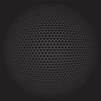 A black and white ball with hexagonal pattern vector