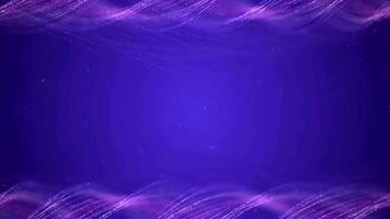 Abstract neon blue and pink color dynamic background with thin lines wave video