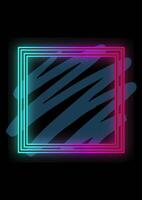 Glow Depth frame Modern neon Abstract Background video