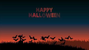 Halloween background with bats video