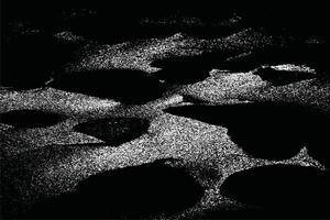 Distressed Black and Gray Grunge Texture with Ripples and Dust Particles - Monochrome Overlay Effects for Vintage Design vector