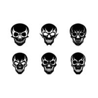 Skull and Line Art Design for Printables vector