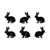 Rabbit and Line Art Design for Print vector