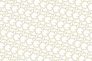 Orange hexagonal maze labyrinth pattern illustration vector