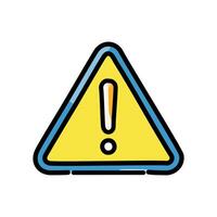 Warning icon isolated on white background for your web and mobile app design, Caution logo concept vector