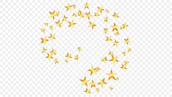 Spinning in a circle with golden stars shiny glitter design element decoration vector