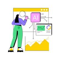 AI-Powered Predictive Marketing Insights abstract concept illustration. vector