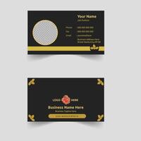 creative modern name card and business card design vector