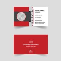 Minimal Individual Business Card Layout design vector