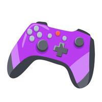 Joystick with buttons in flat design. Gamer accessory for gaming. illustration isolated. vector