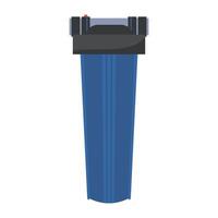 Water filter in flat design. Filtration and purification system cartridge. illustration isolated. vector