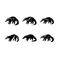 Unique Anteater and Line Art Design for Printables vector
