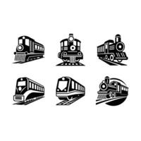 Unique and line art design of a train generated by AI for creative projects vector