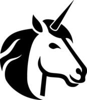 Unicorn, Minimalist and Simple Silhouette - illustration vector