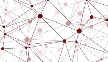 Modern technology background with red dots vector