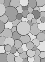 Modern Minimalist Style Black White Bubble Poster Template Background Set Collection vector