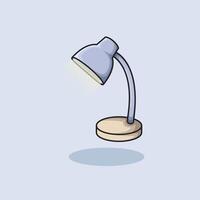 Table Bed Lamp design illustration and icon for website, digital and print vector