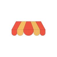 Logo roof booth retro unique design with blank background vector