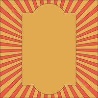 Background sunburst unique design with retro style vector
