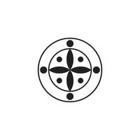 Icon circle unique design with blank background vector