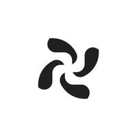 Icon twist unique design with blank background vector