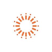 Logo or icon sun unique design with blank background vector