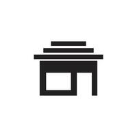Logo house unique design with blank background vector