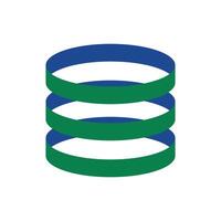 Logo cylinder unique design with blank background vector