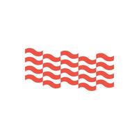 Illustration wave element unique design with blank background vector