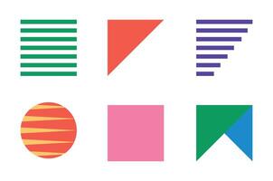 Icon retro abstract element with blank background vector