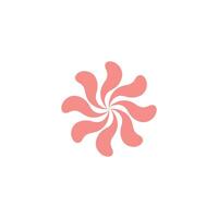Icon sunburst retro twist with blank background vector