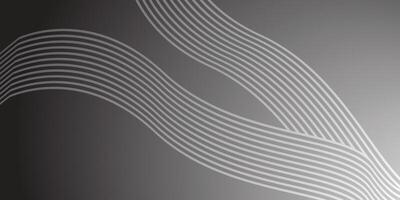black and white curved and wavy line background design vector