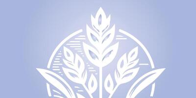 leaf design with background color gradation vector