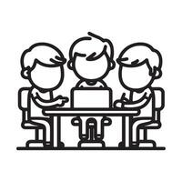 a working session or discussion vector