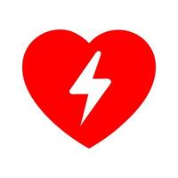 AED emergency defibrillator icon sign symbol. First aid Automated external defibrillator. vector