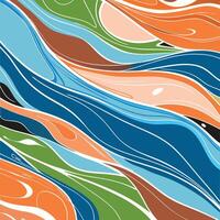 Abstract colorful waves background vector