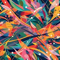 Abstract hand drawn background with lots of colors vector