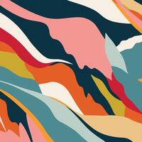 A colorful abstract background with waves and lines vector