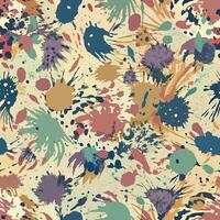 A colorful pattern with paint splatters vector