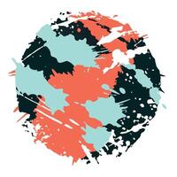 A colorful paint splatter on a white background vector