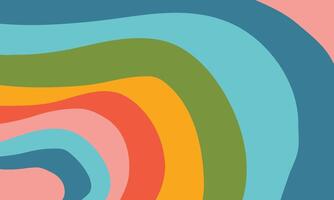 Seamless colorful wave summer abstract background vector