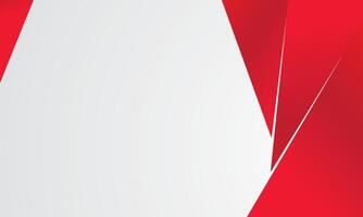 Red white geometric abstract background vector