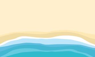 Top view of beach in summer holidays concept. Summer Beach vector