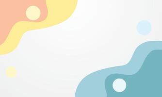 abstract fluid background with pastel colors on white background vector