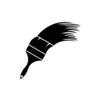 Paint brush icon in trendy flat style isolated on background. Paint brush icon page symbol for your web site design Paint brush icon logo, app, UI. Paint brush icon illustration, EPS10. vector