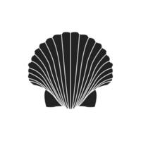 Pearl shell icon isolated on white background vector